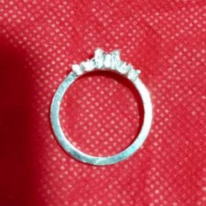 Round Sterling Silver Gemstone Ring