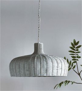 metal rattan hanging lamp