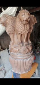 6fit bronze fiber ashoka stambh statue