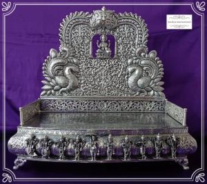 Silver Dashavatara God Singhasan