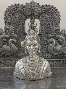 Silver Parvati Ji Statue