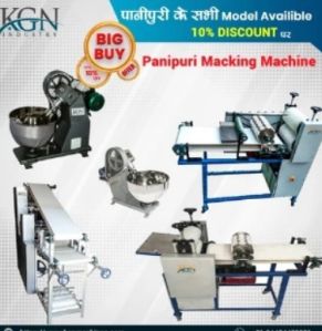 Mild Steel Automatic Pani Puri Making Machine
