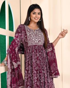 Cotton Printed Kurti Set