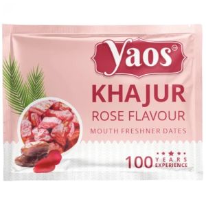 Yaos Khajur Rose Flavour Mouth Freshner Pouch