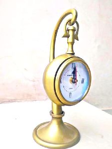 brass table stand clock