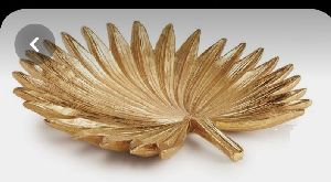 Palm Leaf Brass Plate
