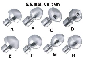 Stainless Steel Ball Curtain Finials