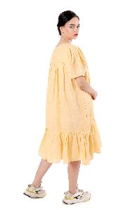 Ladies Fun Vibes Linen Dress