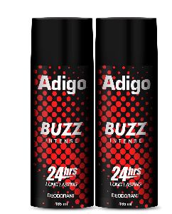 Adigo Man Deodorant Buzz Intense 165ml (Pack Of 2)