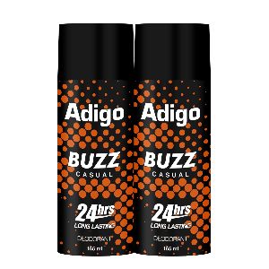 Adigo Man Deodorant Buzz Casual 165ml (Pack Of 2)
