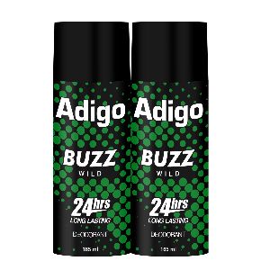 Adigo Man Deodorant Buzz Wild 165ml (Pack Of 2)