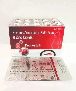 ferrous ascorbate folic acid zinc tablets