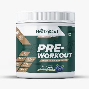 HerbalCart Pre Workout, Blueberry Flavour, 250g