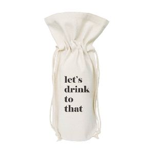 canvas printed  bottle bags