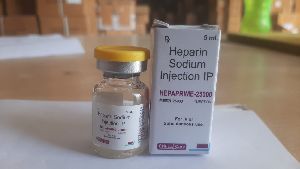 Each ml contains Heparin Sodium 5000I.U. Injection