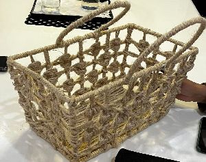 Jute Rectangular Basket