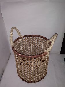 Rattan Bucket with Handle