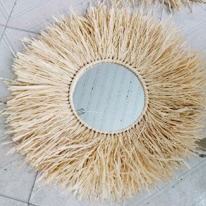 Rattan Mirror