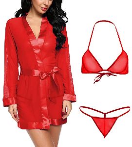 red net k2 robe babydoll dress