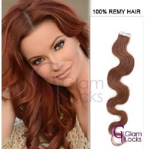 Indian Remy Wavy Tape In Hair Extension