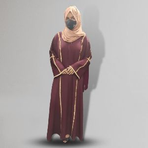 Elegance Maroon Abaya