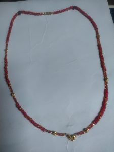 Red and Golden Beads Mangalsutra
