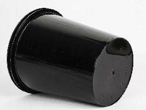 1500ml Black Round Plastic Container