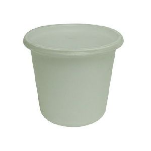 1500ml White Round Plastic Container