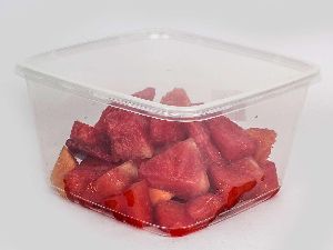 2000ml Transparent Square Plastic Container