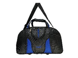 an 10xl black blue travel bag