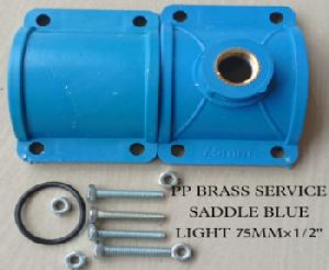 75mm Pp Blue Brass Light Weight Service Saddle