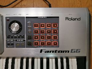 roland fantom g6 61-key music workstation keyboard synthesizer