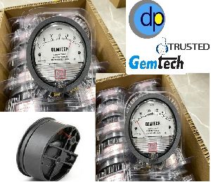 Differential Pressure Gauges GEMTECH Dpengineers 50-0-50 Pascal