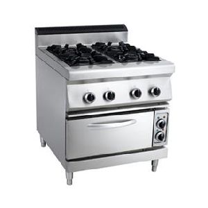 Four Burner Cooking Range with Oven