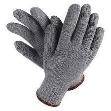 Gray Knitted Hand Gloves