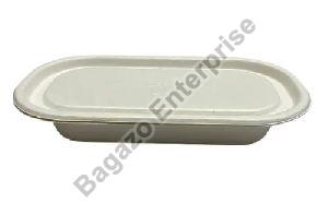 500ml Oval Bagasse Bowl with Lid