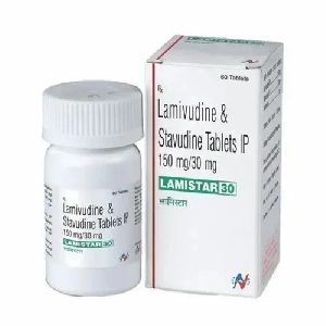 Stavudine 150 Mg and Lamivudine 30 Mg  Tablet