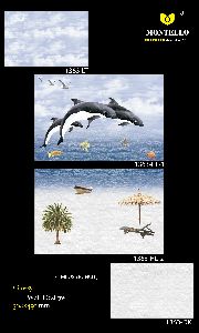 300x450 mm Poster & Dolphin Series Wall Tiles