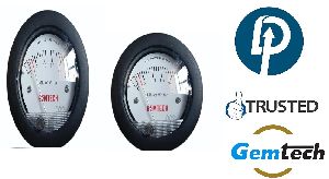 GEMTECH Mini Differential Pressure Gauge Range 0-50 MM