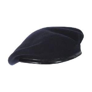 Navy Blue Beret Cap