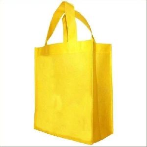 Stitched yellow Non Woven Bags