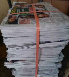 newspaper waste