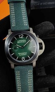 luminor panerai marina automatic fibratech green watch
