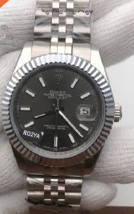 Rolex Date just Black Dial Swiss Automatic Watch
