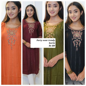 Get fashionable party wear kurtis at wholesale rate from Surat? – Textile  InfoMedia