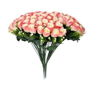 Artificial Pink Rose Bouquet