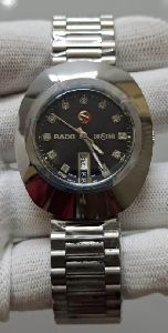 Rado Dia Star Full Silver Black Dial Swiss Automatic Watch