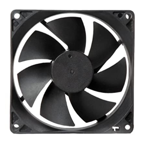 Electronic Spices (Pack of 1) 12v Brushless 3 Inch DC Cooling Fan for Pc Case,CPU Cooler Black (80X8