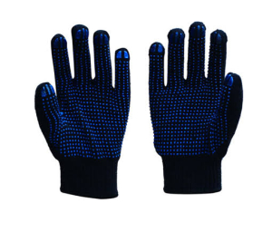 Blue double sided dotted Gloves