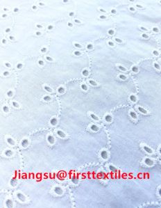 Cotton Eyelet Embroidery Fabric